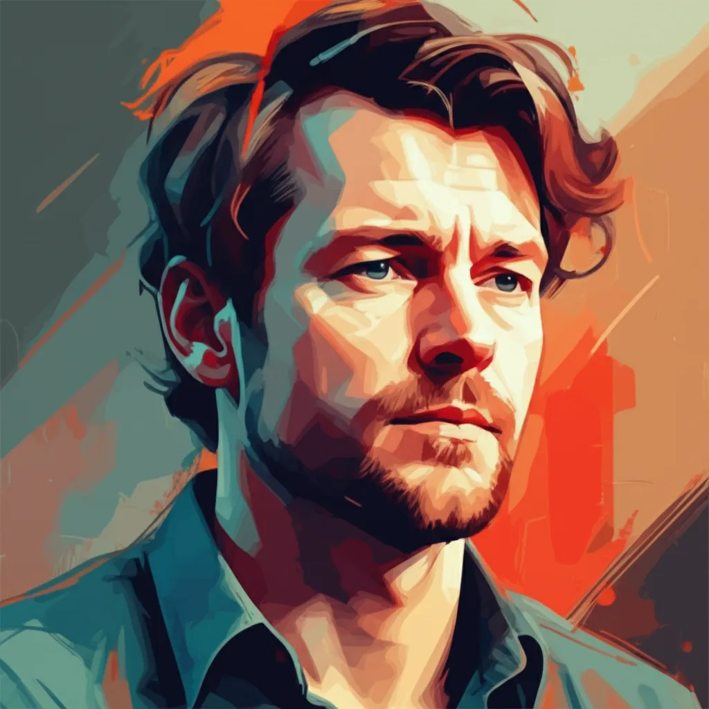 Artistic portrait of Marius Holst