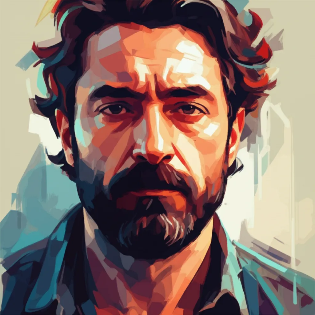 Artistic portrait of Ahmet Katiksiz