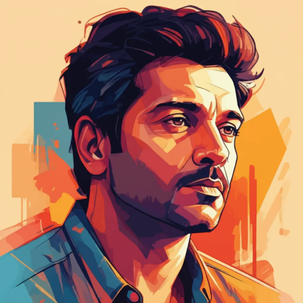 Artistic portrait of Karan Malhotra