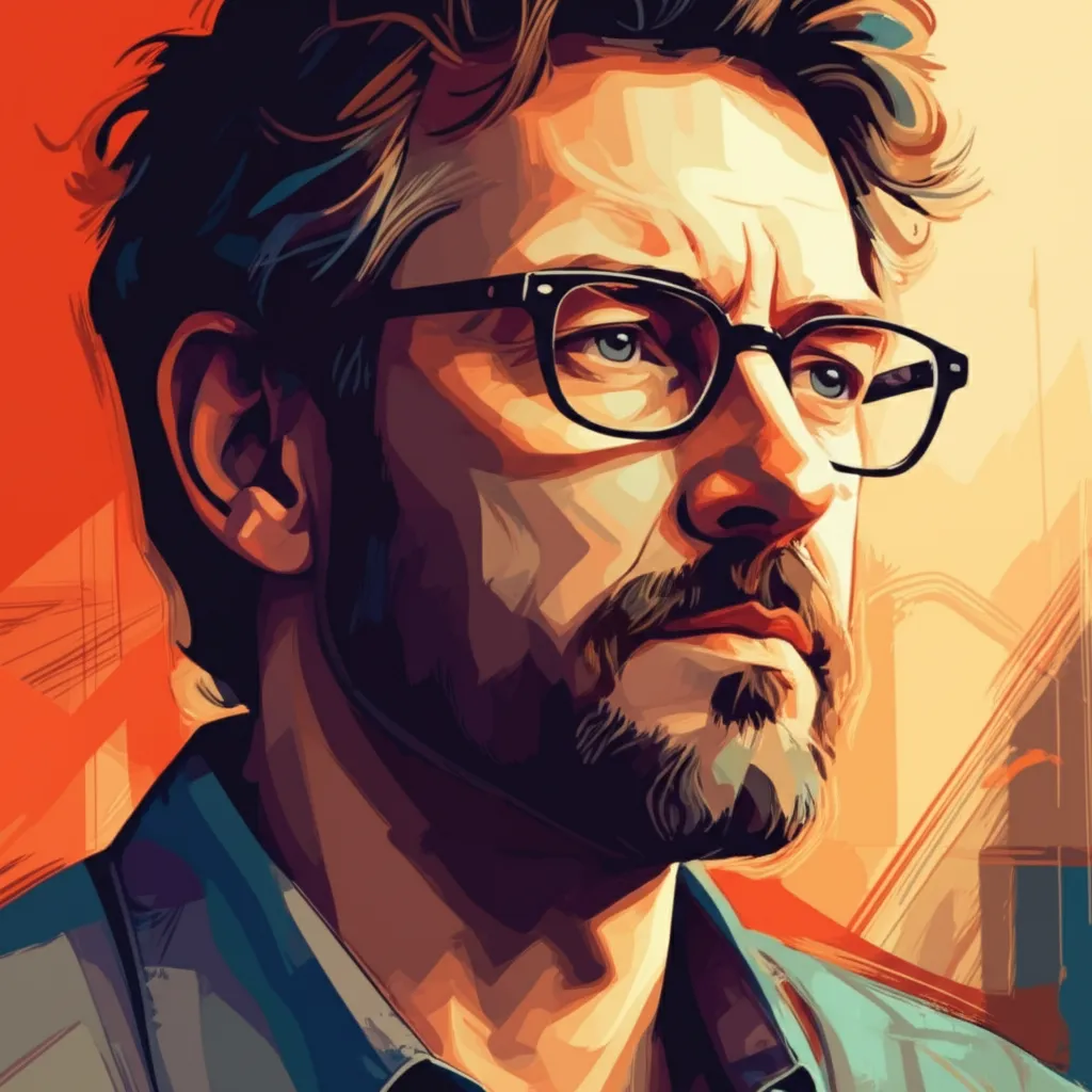 Artistic portrait of Guy Ferland