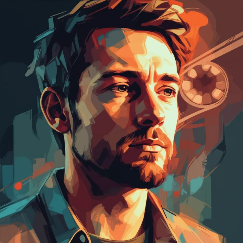 Artistic portrait of Luke Sparke