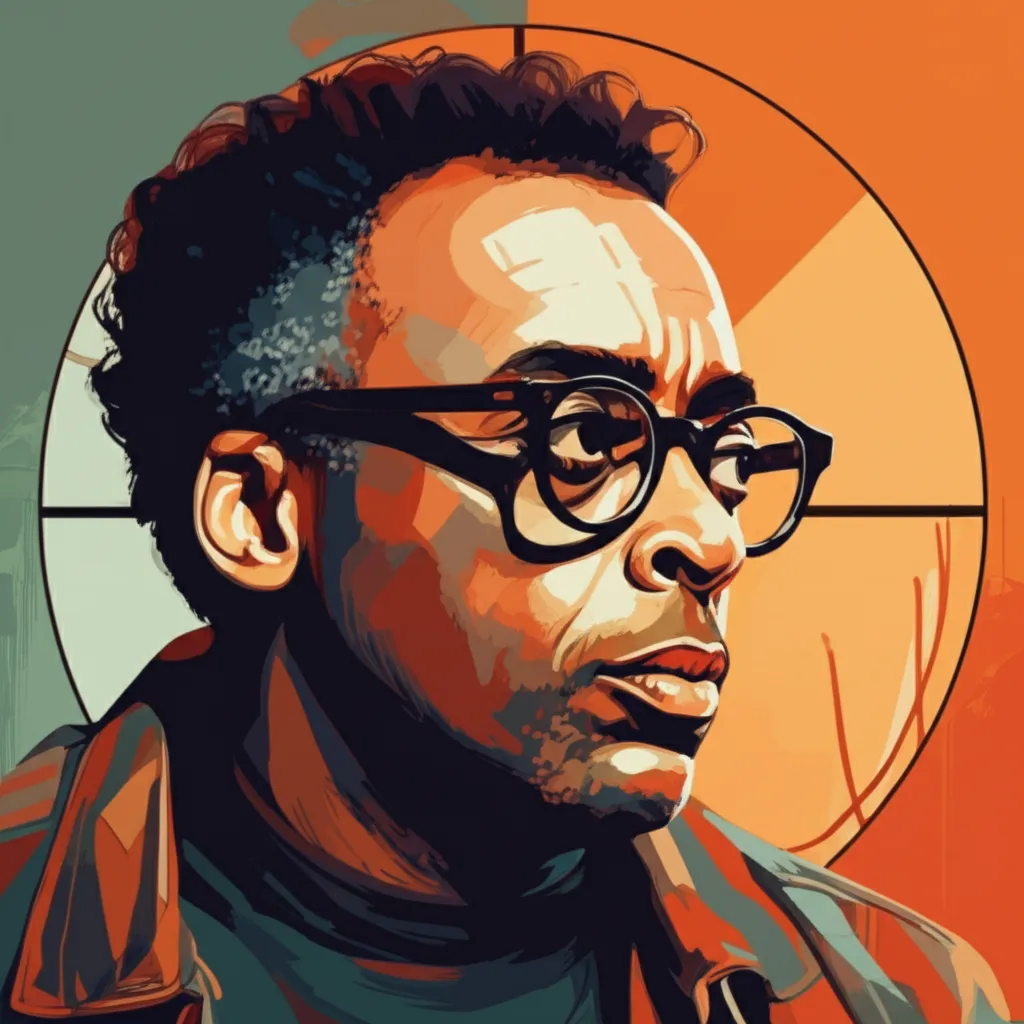 Artistic portrait of Spike Lee