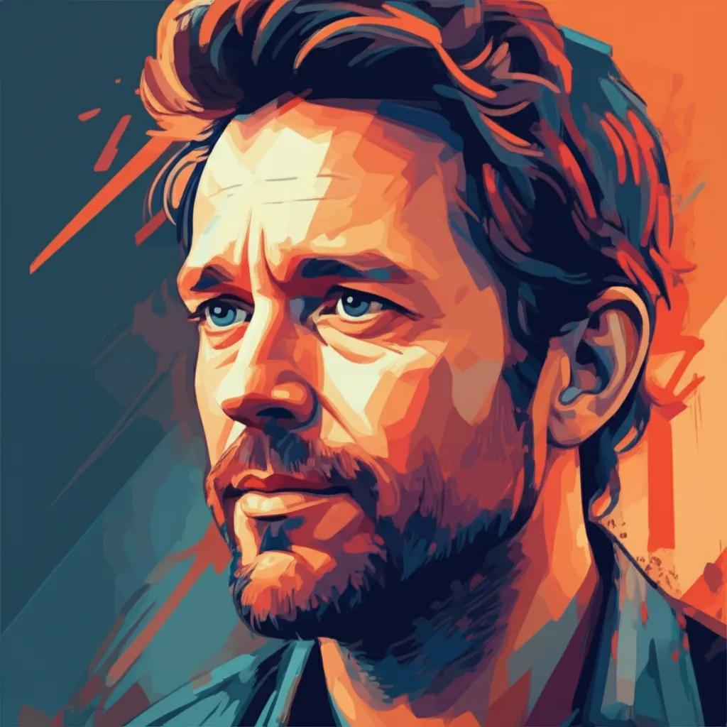 Artistic portrait of Jason Hall