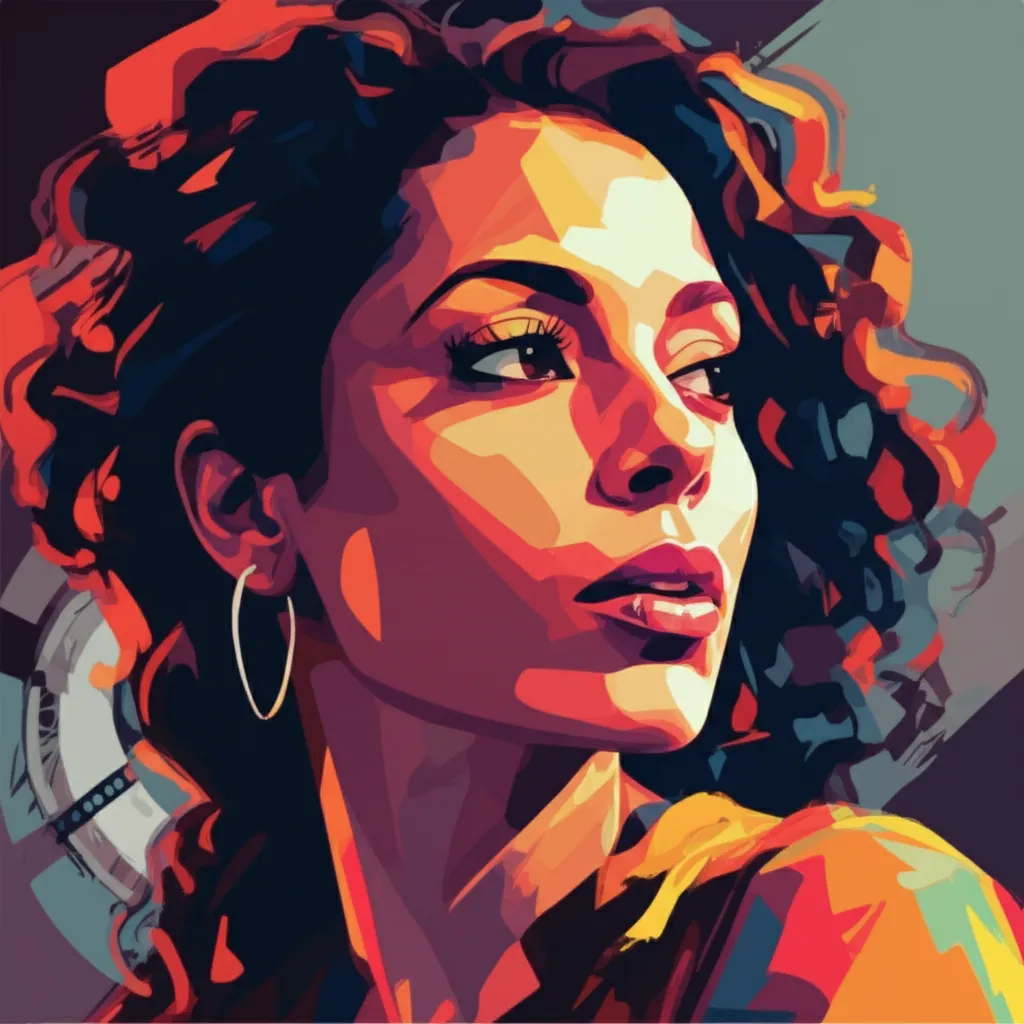 Artistic portrait of Sanaa Hamri