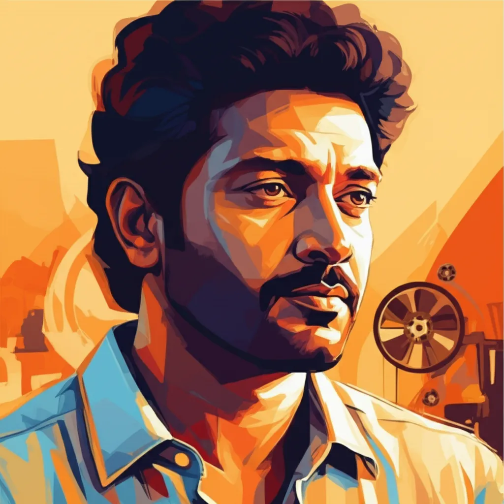 Artistic portrait of A.L. Vijay