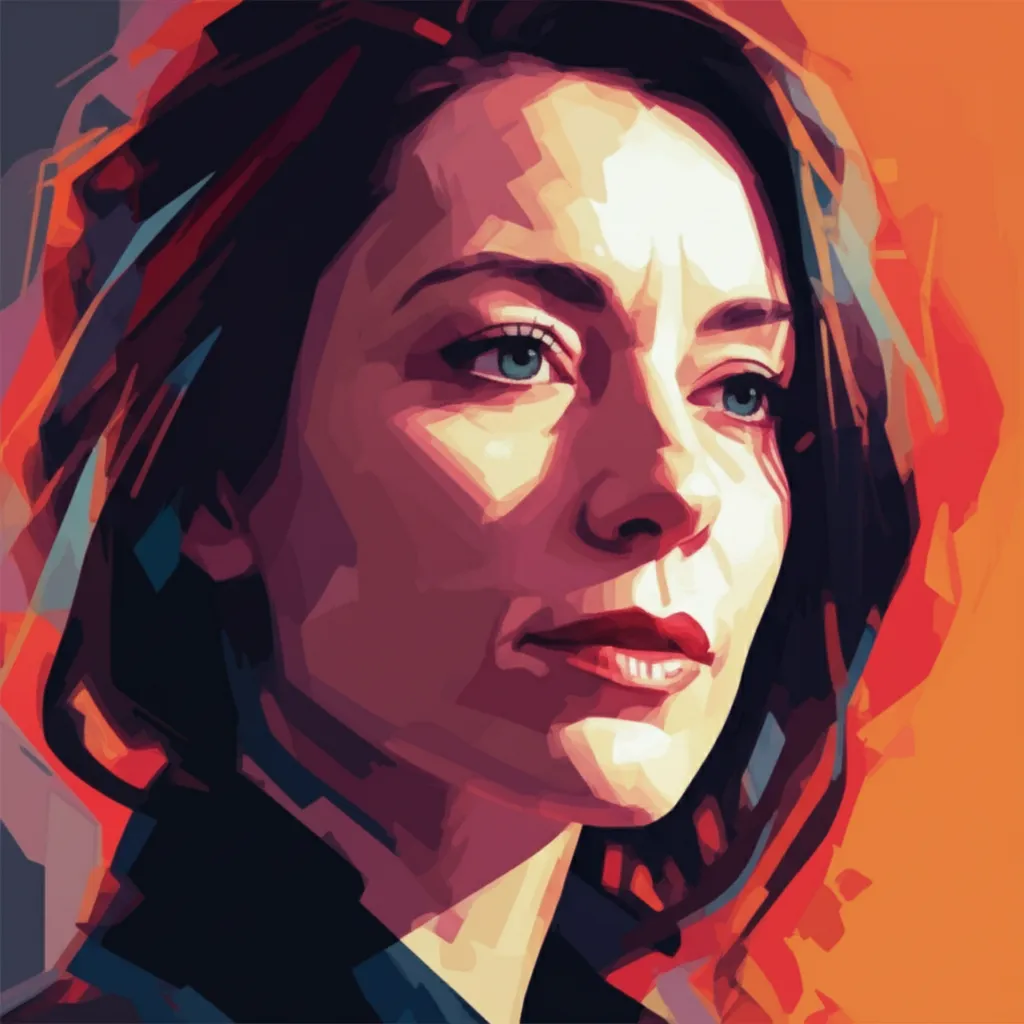 Artistic portrait of Bronwen Hughes