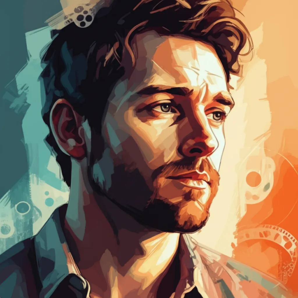 Artistic portrait of Jon Erwin