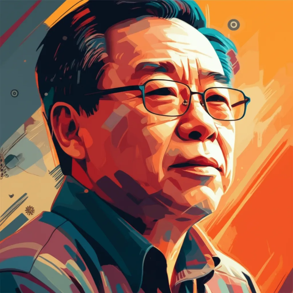 Artistic portrait of Raman Hui