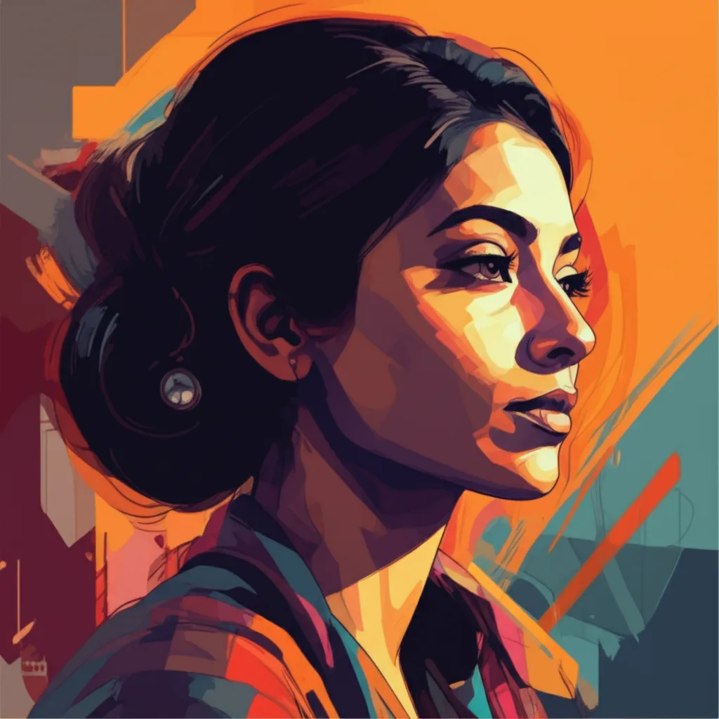 Artistic portrait of Gayatri