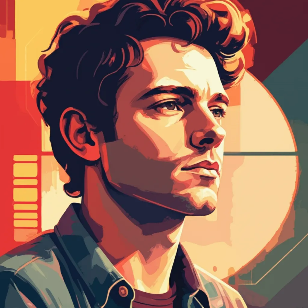 Artistic portrait of Jacob Estes