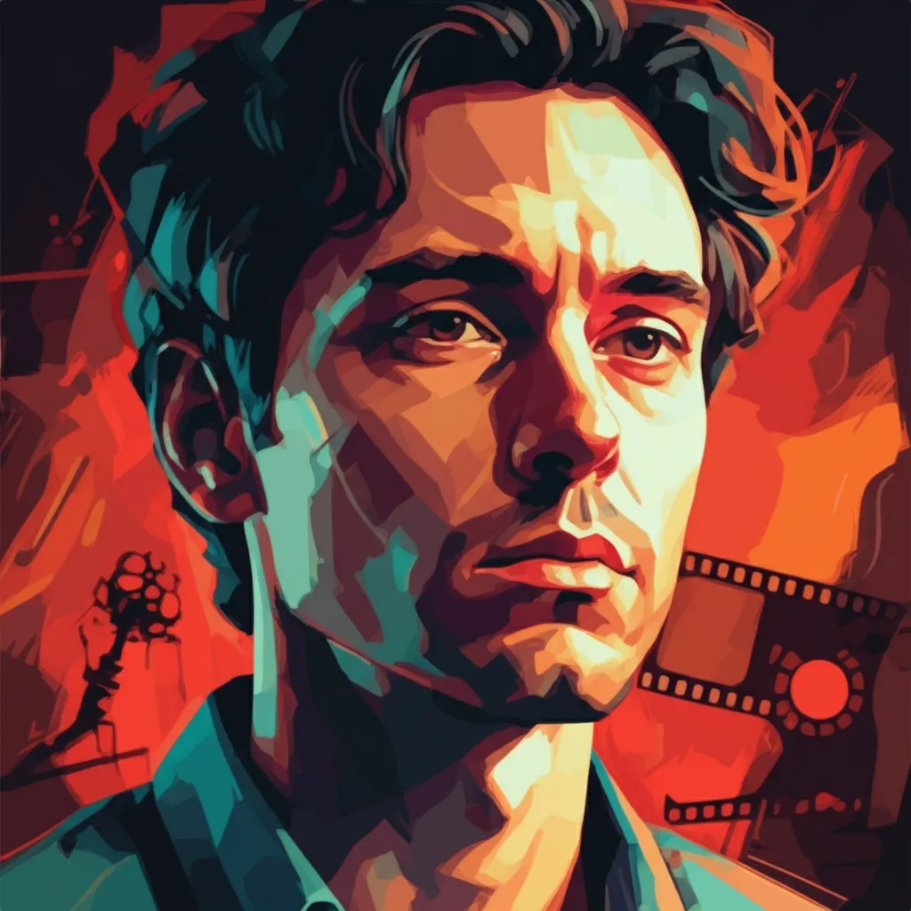 Artistic portrait of Brandon Cronenberg