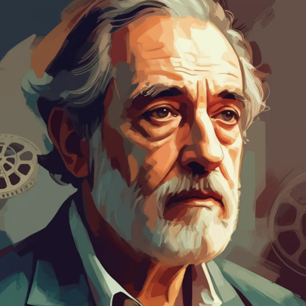 Artistic portrait of Bernardo Bertolucci
