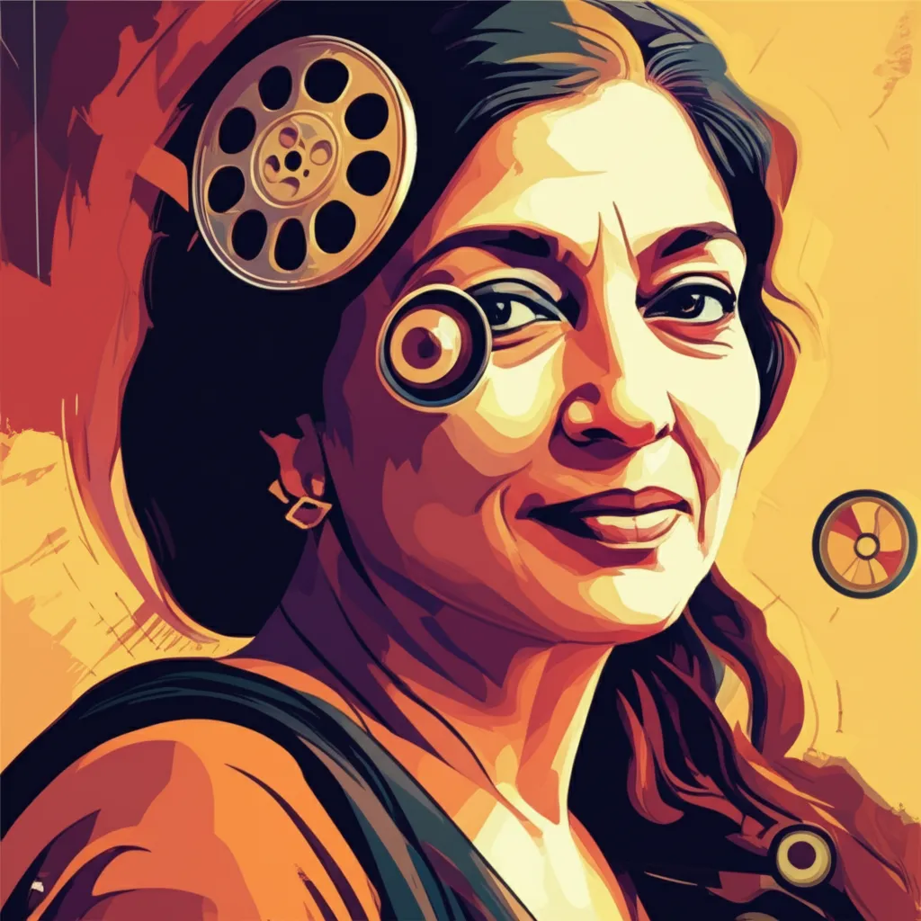 Artistic portrait of Deepa Mehta