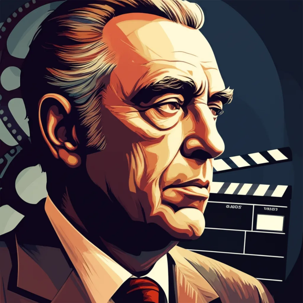 Artistic portrait of John Huston