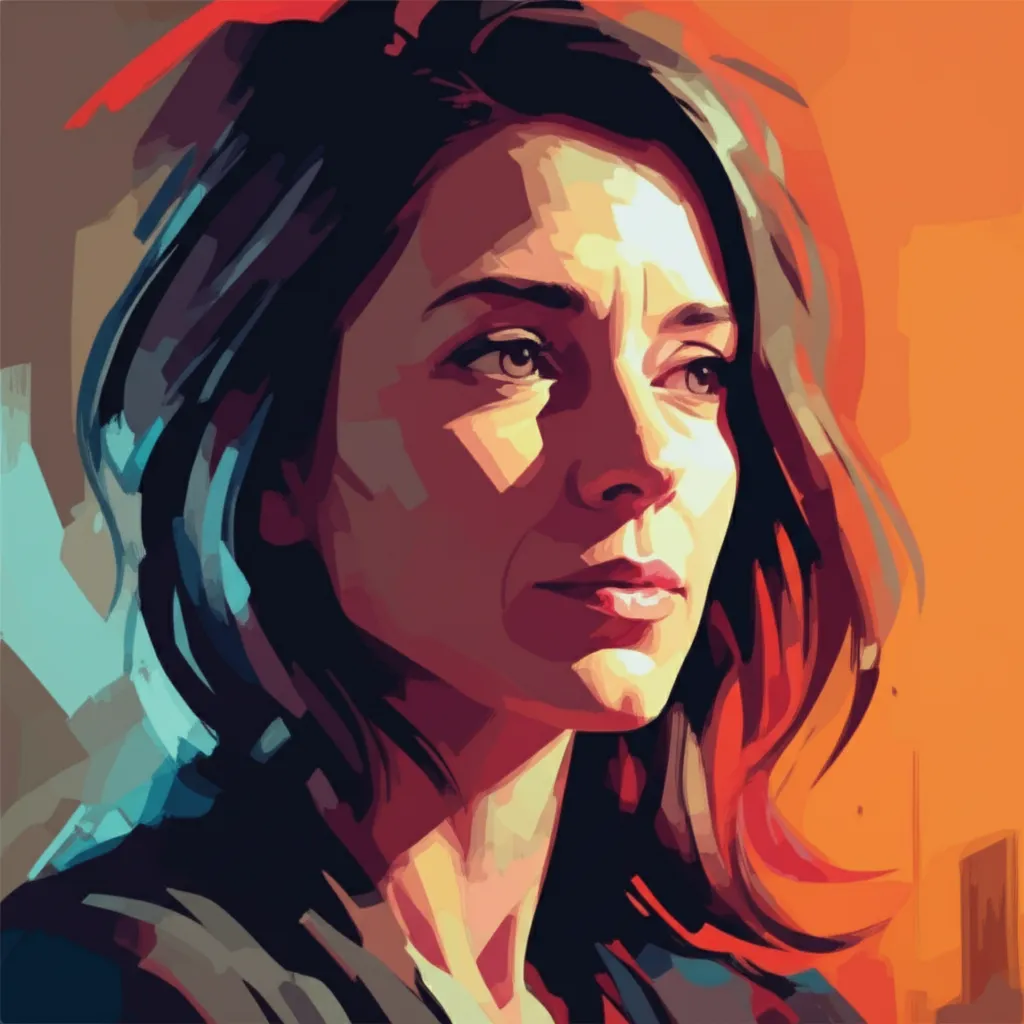 Artistic portrait of Rebecca Miller