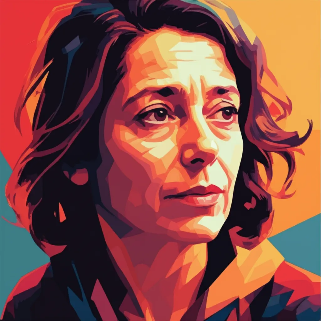 Artistic portrait of Chantal Akerman