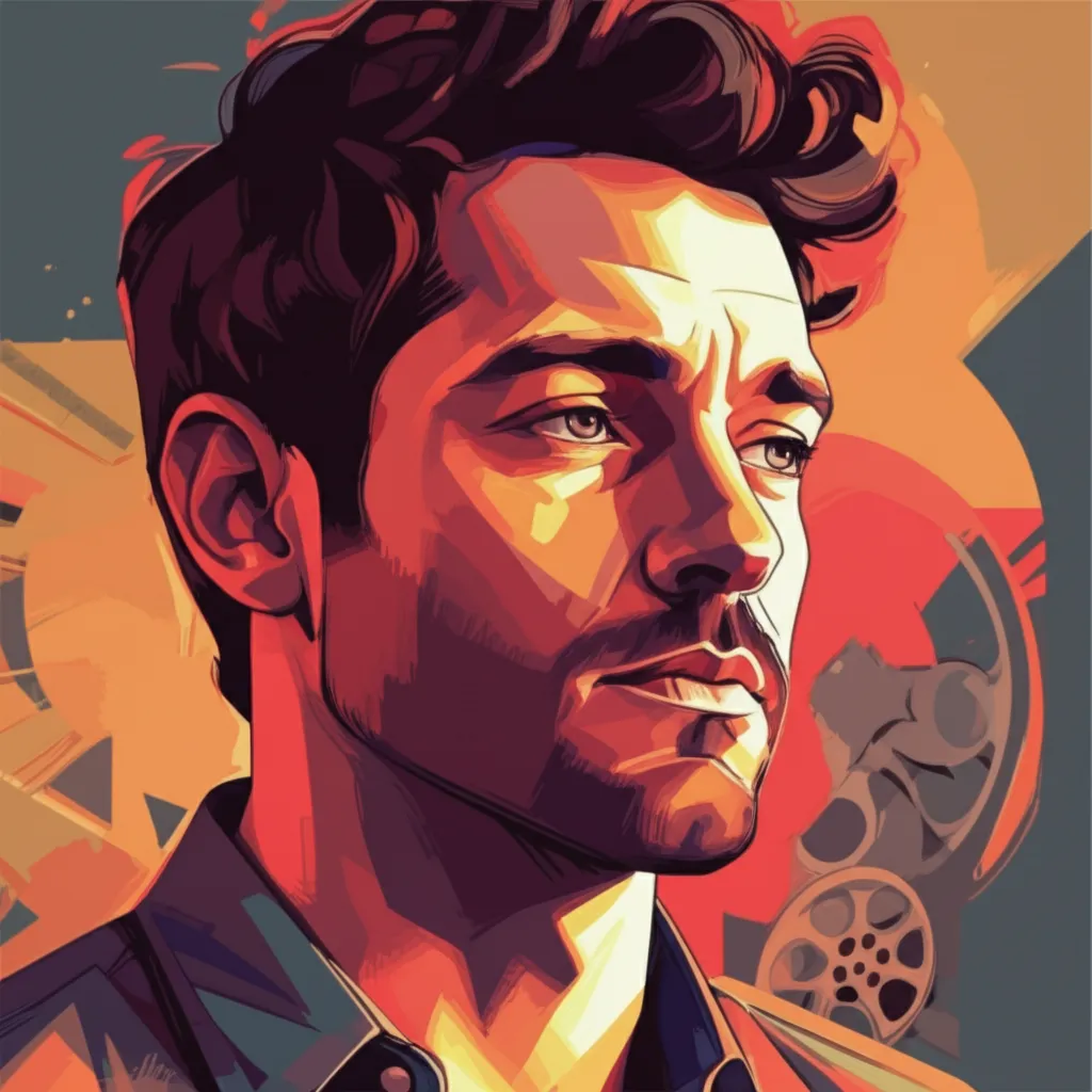 Artistic portrait of Justin Baldoni