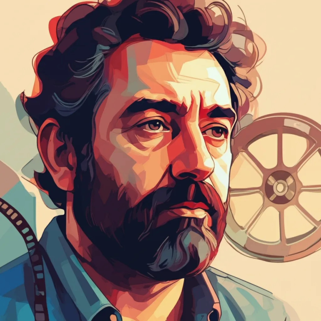 Artistic portrait of Asghar Farhadi