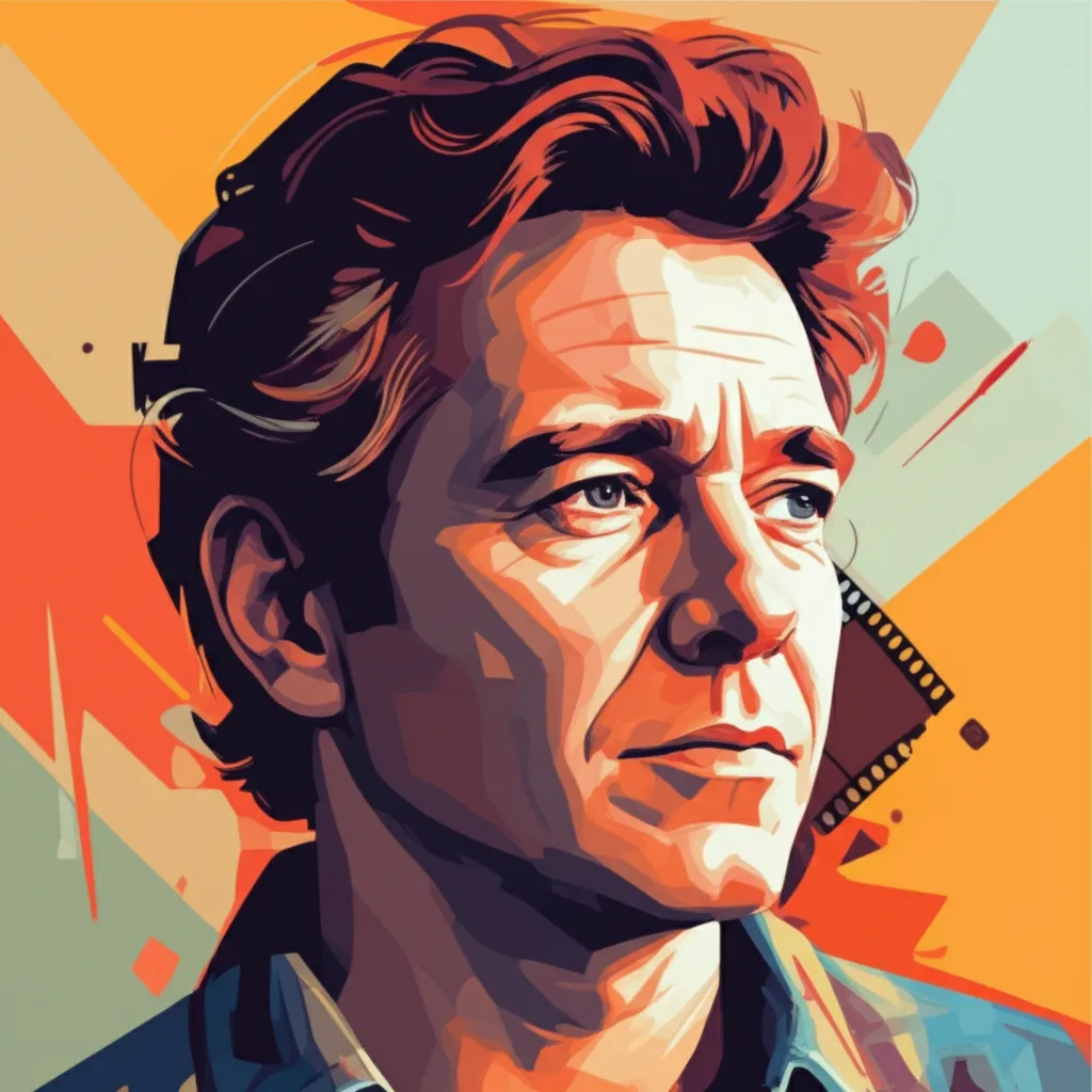 Artistic portrait of David Mickey Evans