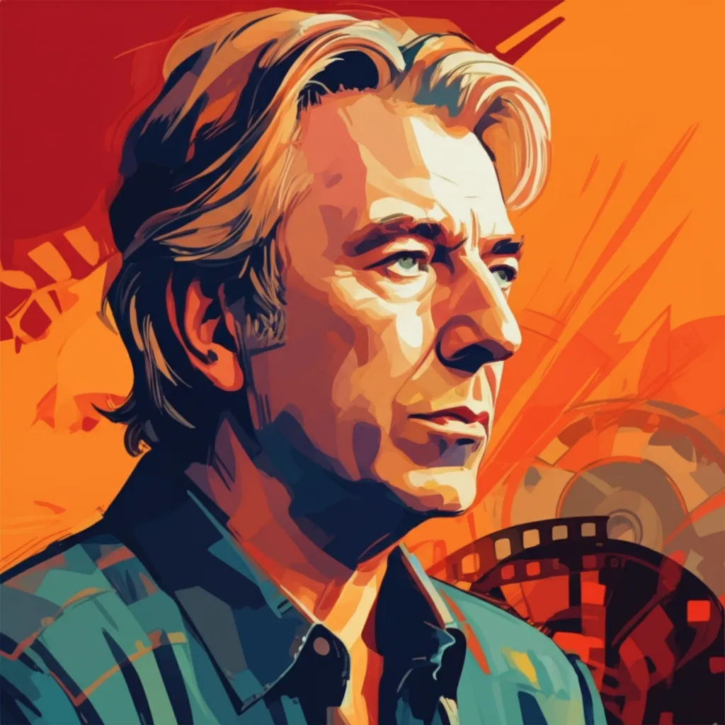 Artistic portrait of Alan Rickman