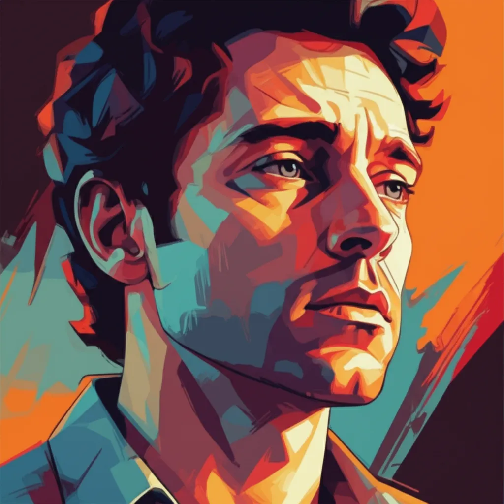 Artistic portrait of Luis Prieto