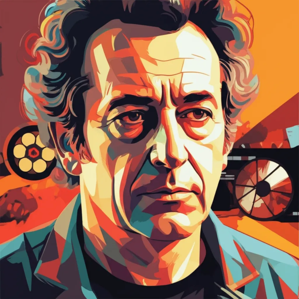 Artistic portrait of Fernando Trueba