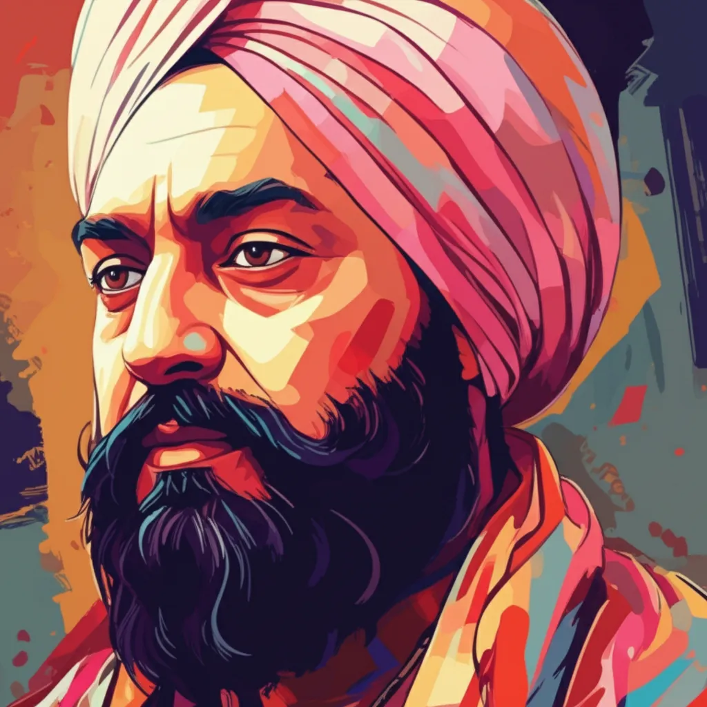 Artistic portrait of Gurmeet Ram Rahim Singh