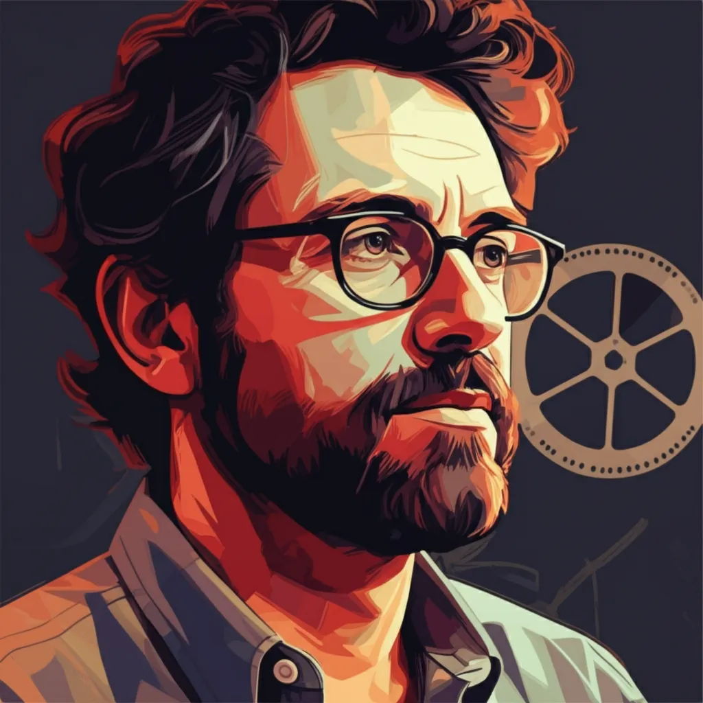 Artistic portrait of Sergio G. Sánchez