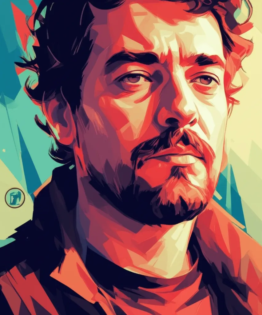 Artistic portrait of Selçuk Aydemir