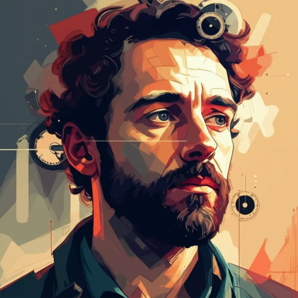 Artistic portrait of Yannick Rolandeau