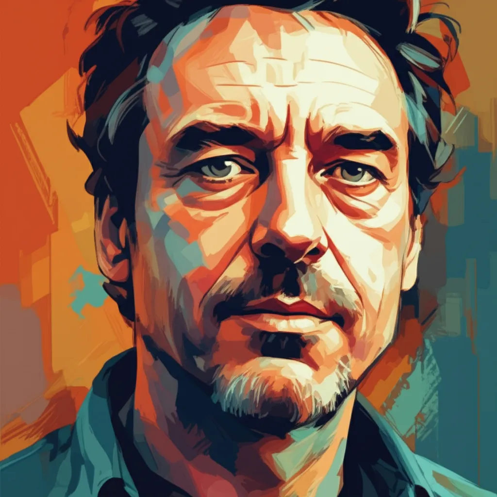 Artistic portrait of Patrick Tatopoulos