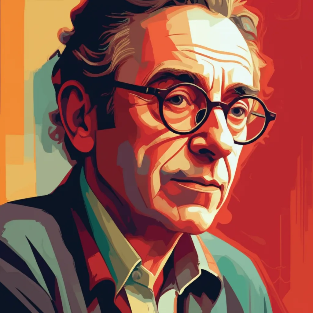 Artistic portrait of Michel Ocelot
