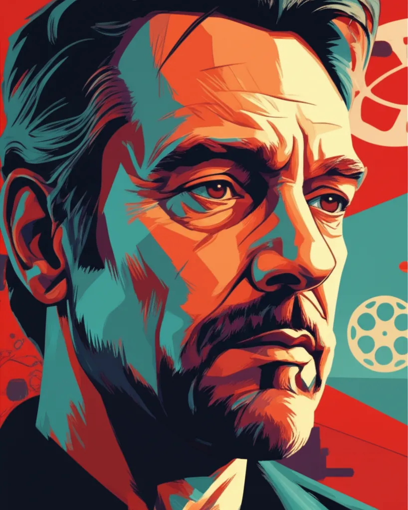 Artistic portrait of Robert Kurtzman
