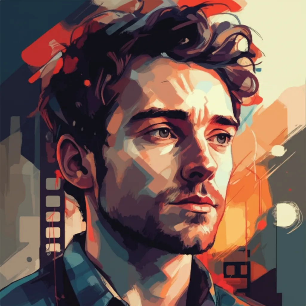Artistic portrait of Stephen Fingleton