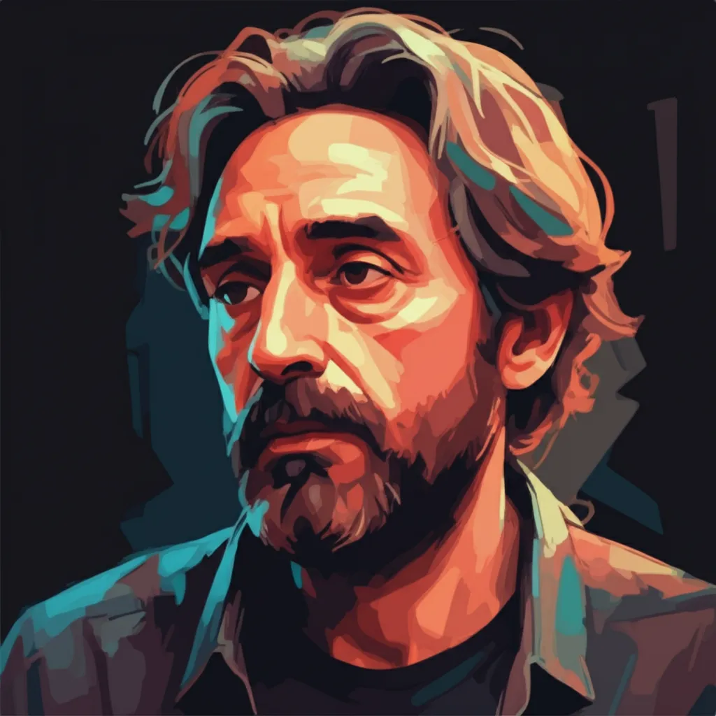 Artistic portrait of Donato Carrisi