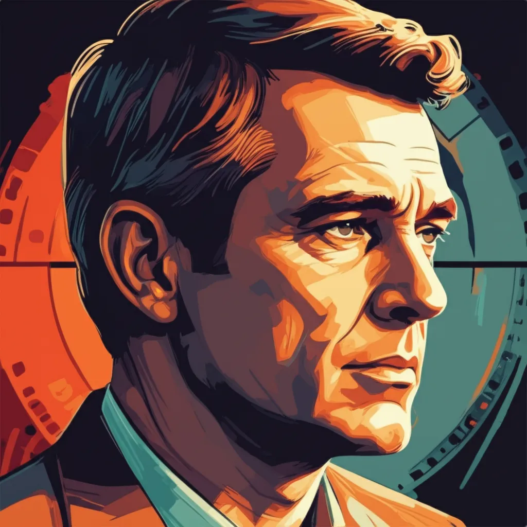 Artistic portrait of John Glenn