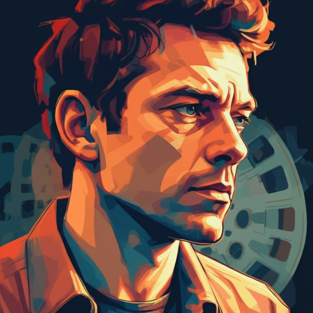 Artistic portrait of James Merendino