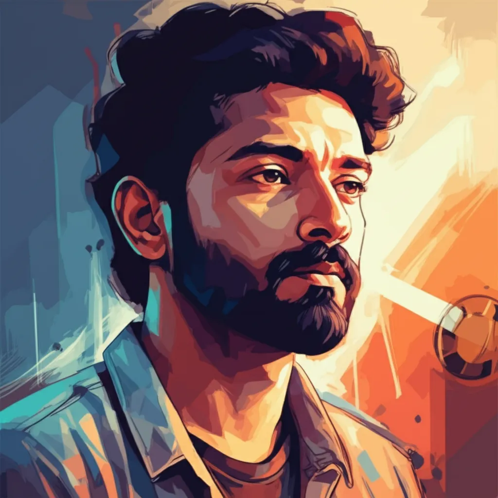 Artistic portrait of Sashi Kiran Tikka
