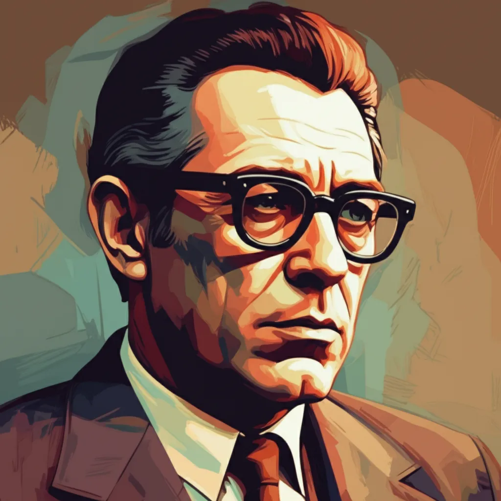 Artistic portrait of Jean-Pierre Melville