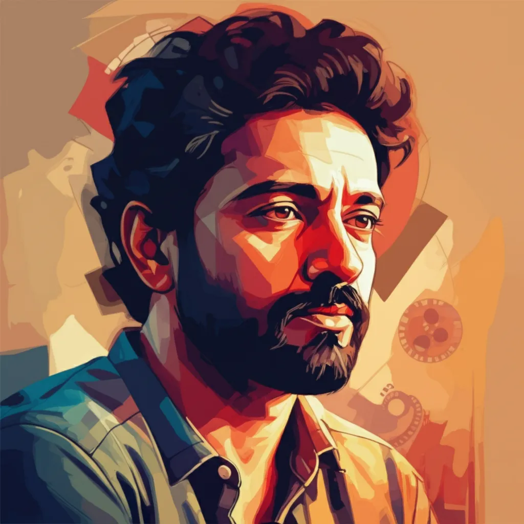 Artistic portrait of Laxman Utekar