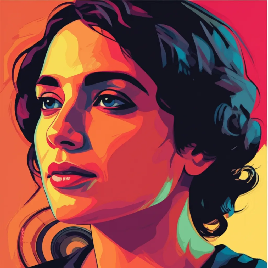Artistic portrait of Desiree Akhavan