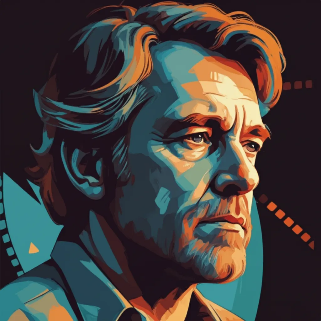 Artistic portrait of James Bridges