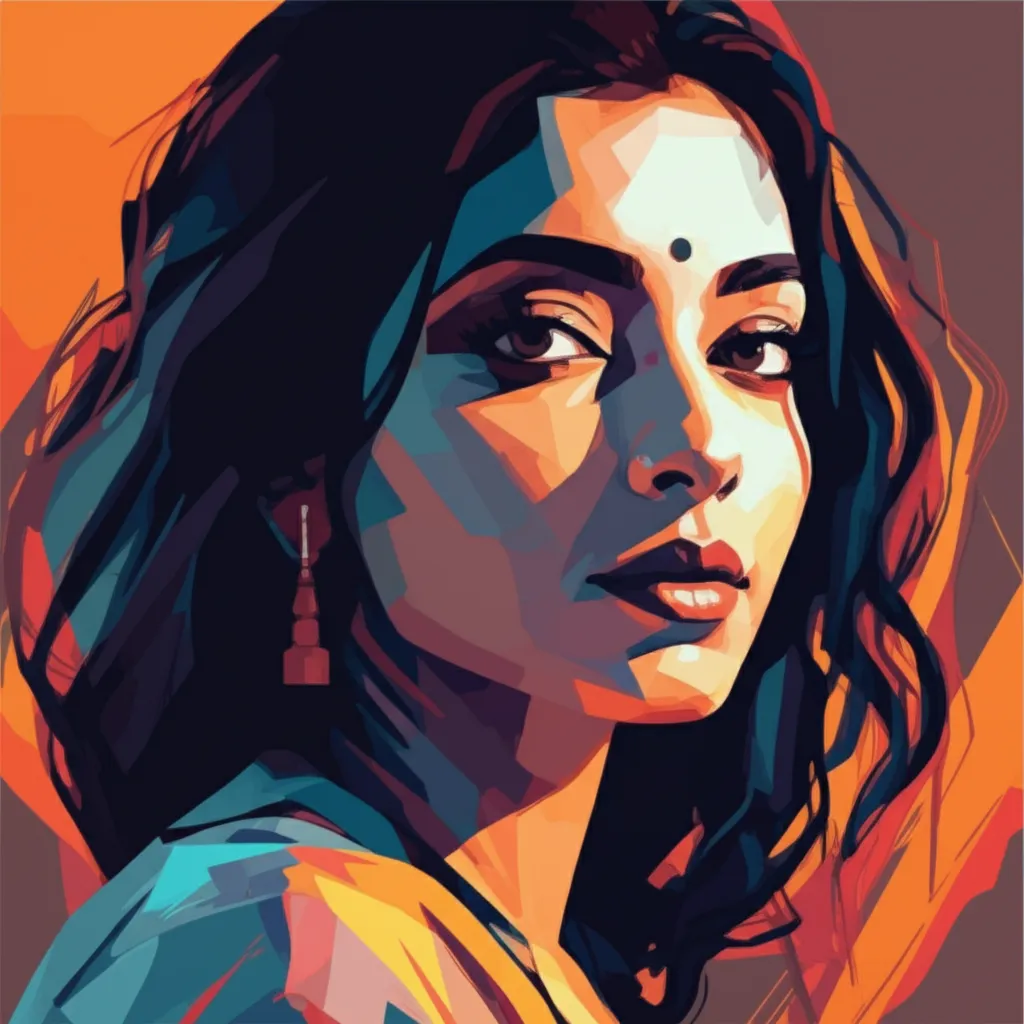 Artistic portrait of Radhika Rao