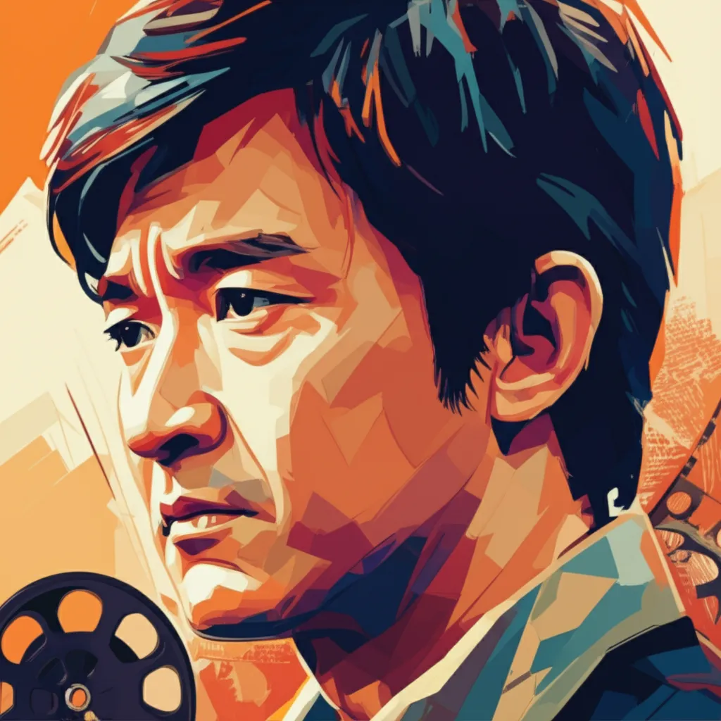 Artistic portrait of Stephen Chow