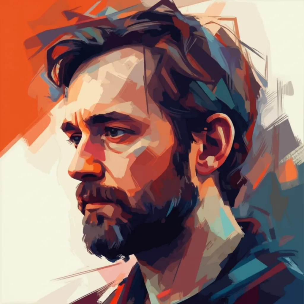 Artistic portrait of Severin Fiala