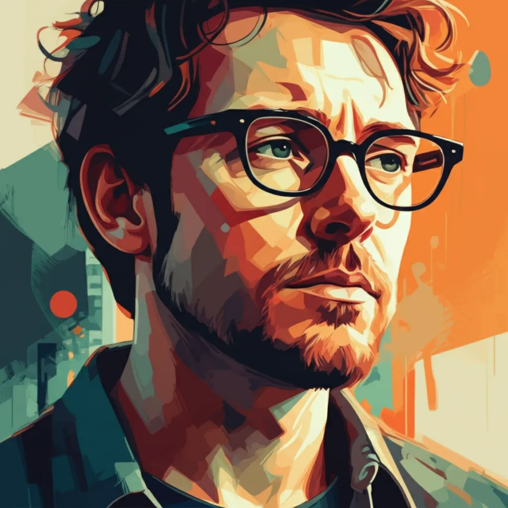 Artistic portrait of Glenn McQuaid