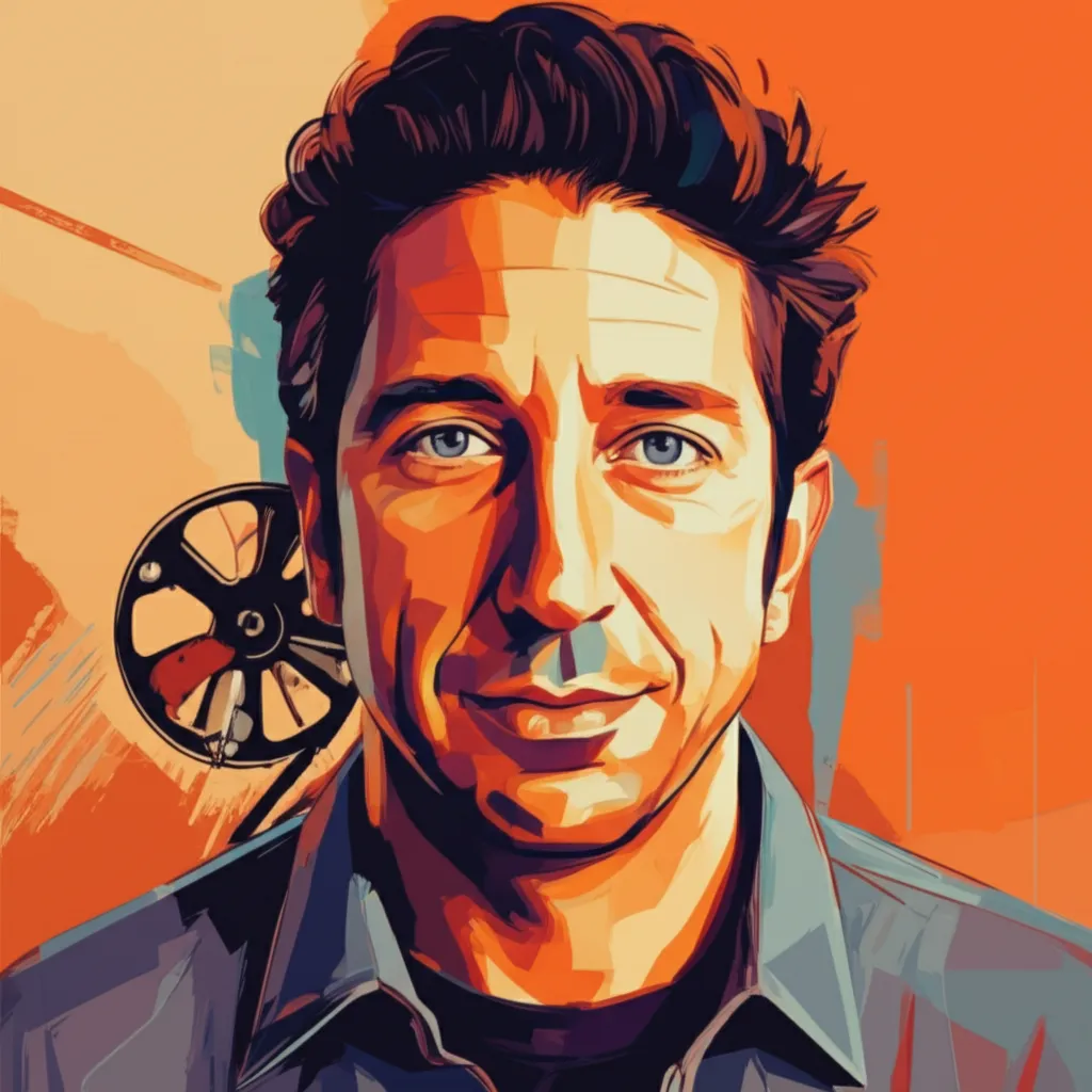 Artistic portrait of David Schwimmer