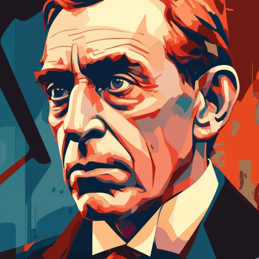Artistic portrait of D.W. Griffith
