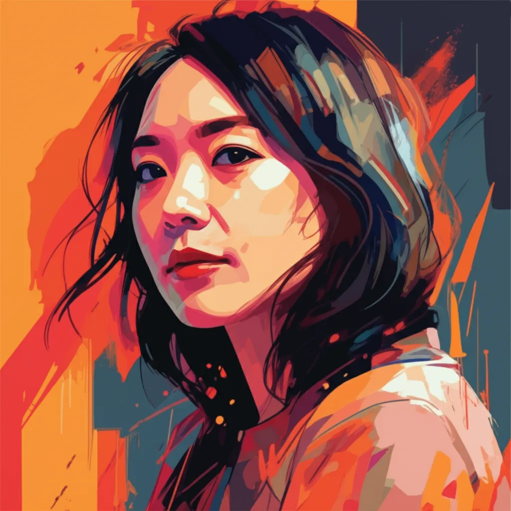 Artistic portrait of Lulu Wang