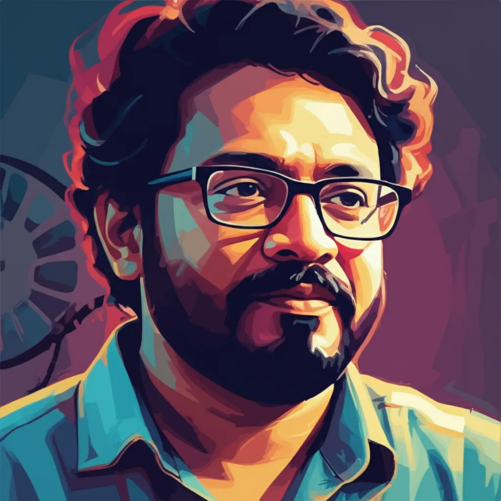Artistic portrait of Mahesh Narayanan